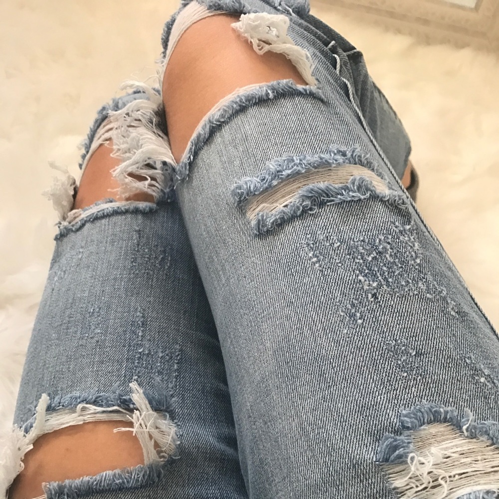 LAST 3️⃣ Boyfriend Destructed Denim - Picture 6 of 8